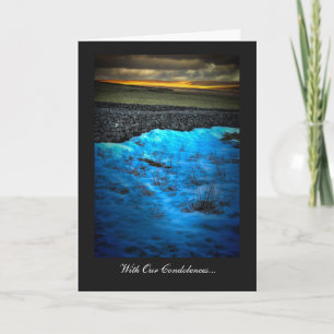 Moorland Sun and Snow - With Our Condolences Card