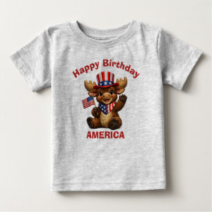 Moose (5h) Patriotic Kid T-Shirt