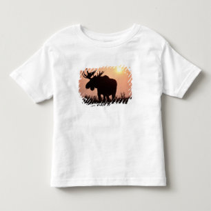 moose, Alces alces, bull with large antlers, Toddler T-Shirt