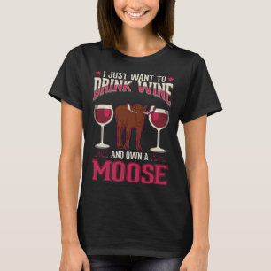 Moose And Wine Scandinavia Moose Antler T-Shirt