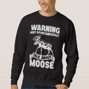 Moose Apparel Novelty Moose Design Sweatshirt
