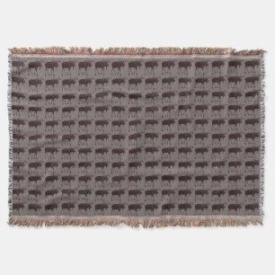 Moose Art Blanket Holiday Moose Throw Blankets