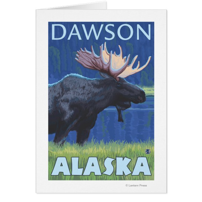 Moose at Night - Dawson, Alaska (Front)