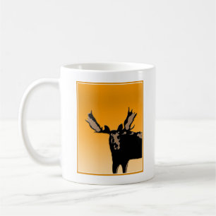 Moose at Sunset - Original Wildlife Art Coffee Mug