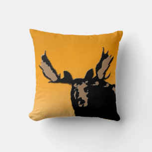 Moose at Sunset - Original Wildlife Art Cushion