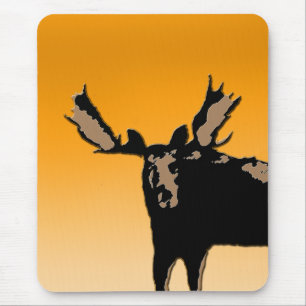 Moose at Sunset - Original Wildlife Art Mouse Pad
