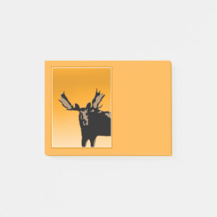 Moose at Sunset - Original Wildlife Art Post-it Notes