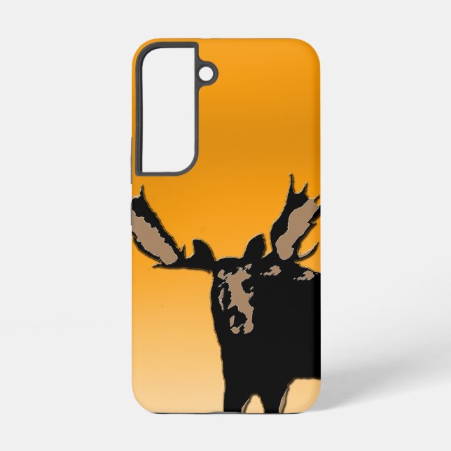 Moose at Sunset  - Original Wildlife Art Samsung Galaxy S22 Case (Back)