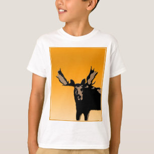 Moose at Sunset - Original Wildlife Art T-Shirt