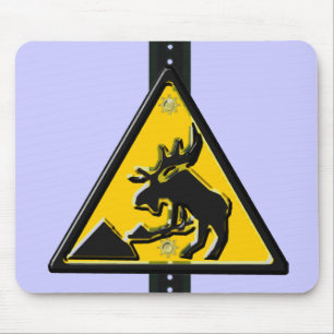 Moose at Work Mouse Pad