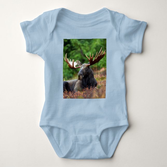 Moose Baby Bodysuit (Front)
