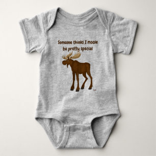 Moose - baby bodysuit