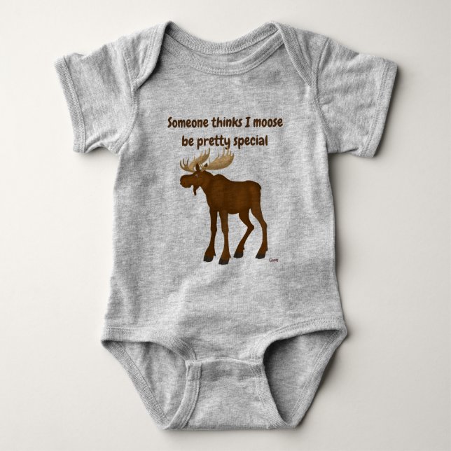 Moose - baby bodysuit (Front)