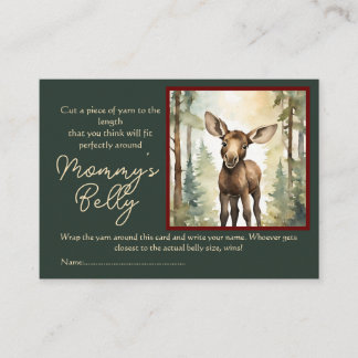 Moose Baby Bump Game Guess Mum's Belly Size Enclosure Card