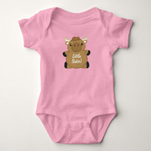 Moose Baby Shower Pink Baby Bodysuit