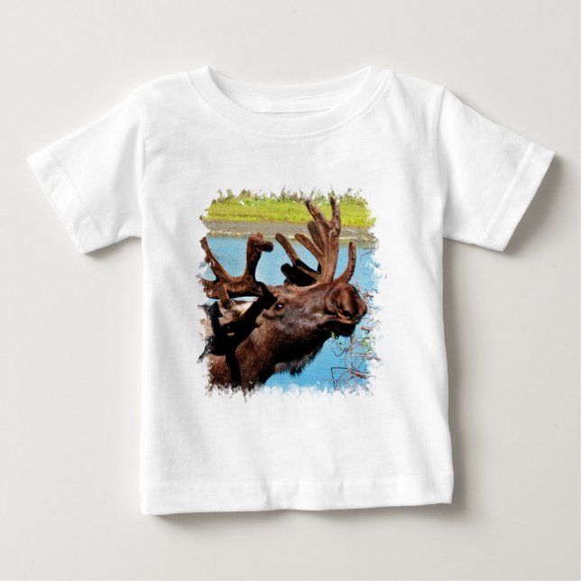 Moose Baby T-Shirt (Front)