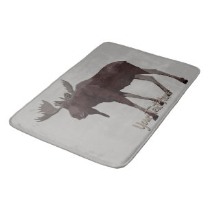 Moose Bath Set Custom Canada Moose Bath Mat