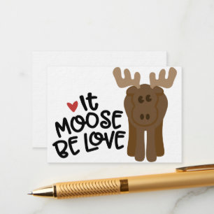 Moose Be Love Enclosure Card