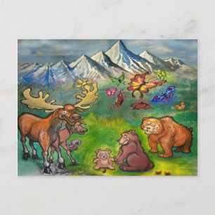 Moose & Bears Postcard