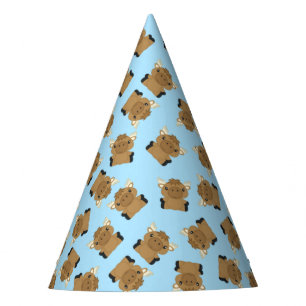 Moose Birthday Party Blue Hat