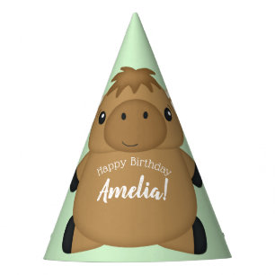 Moose Birthday Party Green Hat