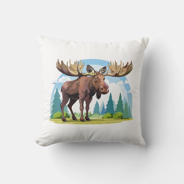 Moose buck cushion (Front)