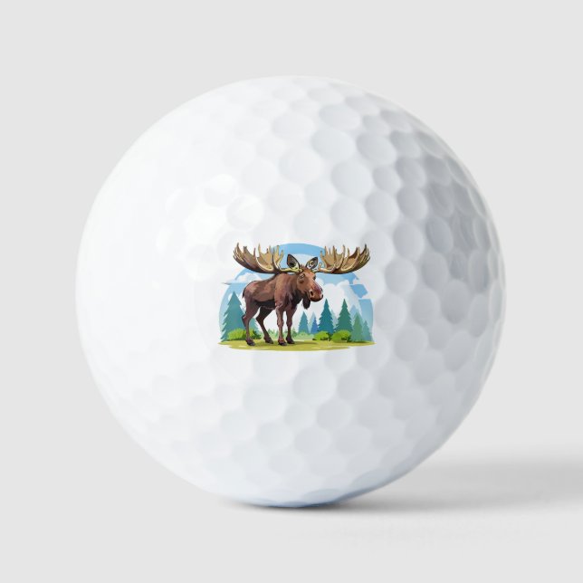 Moose buck golf balls (Front)