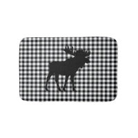 Moose Buffalo Check Mountain Living Bath Mat
