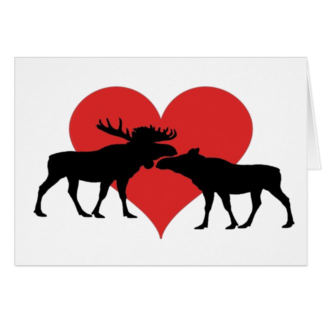 moose bull and cow (Front Horizontal)