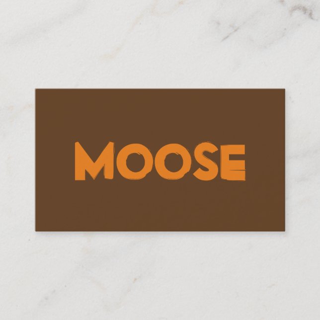 Moose Business Cards (Front)