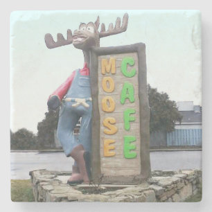 Moose Cafe, Asheville North Carolina, Stone Coaster
