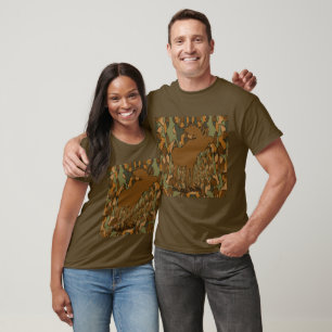 Moose Camouflage Gifts and Invitations T-Shirt