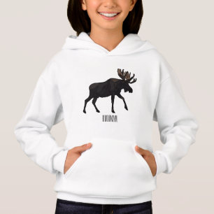 Moose cartoon illustration