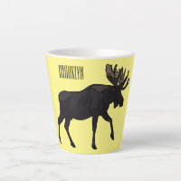 Moose cartoon illustration