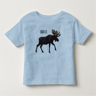 Moose cartoon illustration toddler T-Shirt