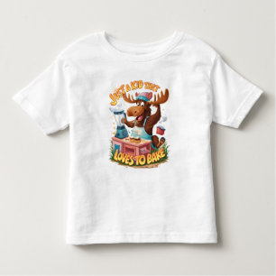 Moose Chef Cooking Up a Storm Toddler T-Shirt