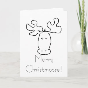 Moose Christmas Card