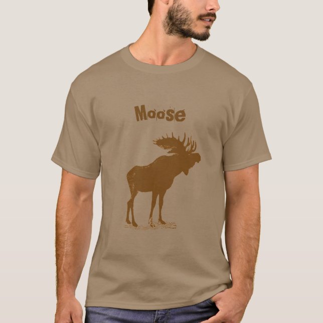 Moose Christmas T-Shirt (Front)
