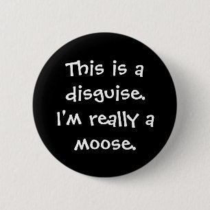 Moose Costume 6 Cm Round Badge