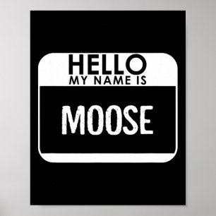 Moose Costume Fun Easy Halloween Outfit Animal Poster