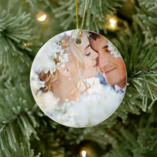 Moose Country Christmas Photo Ornament