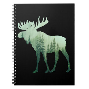 Moose Deer And Forest Nature Notebook