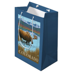 Moose DrinkingColorado Medium Gift Bag