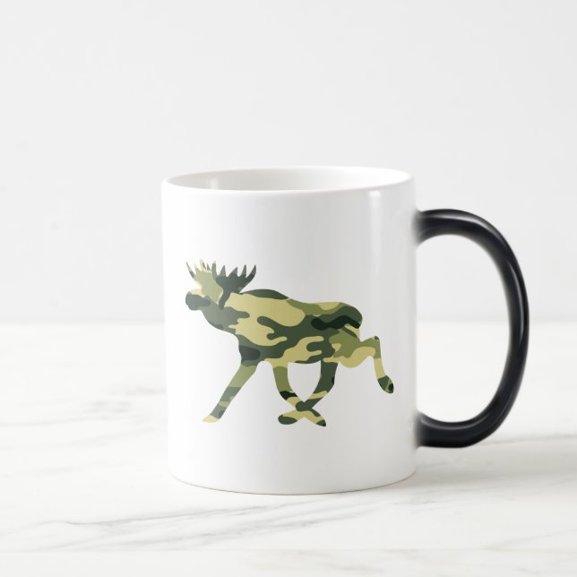 Moose / Elk Woodland Camouflage / Camo Magic Mug (Right)