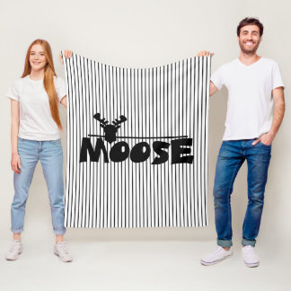 Moose Fleece Blanket