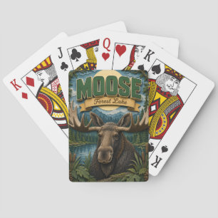 Moose Forest Lake POPCUT Playing Cards