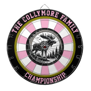 Moose Forest Precision Target Art Dartboard