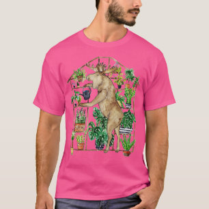 Moose gardening painting T-Shirt