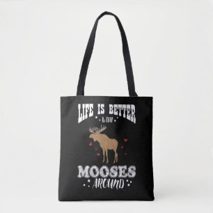 Moose Gift Farmer Elk for Canadian Lovers Tote Bag