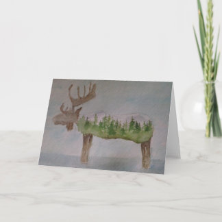 Moose Greeting Card